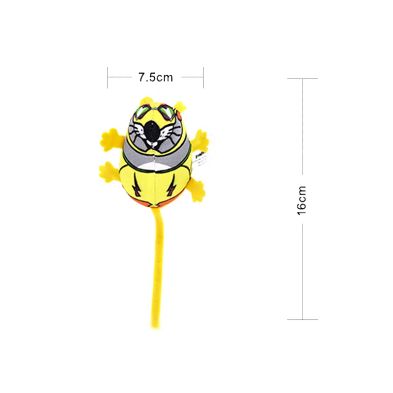 Fat Cat Mouse Toy Pet Lovely Colorful Sound Squeaker Chew Biting Toys Stuffed with Cat Mint Mice Toy Gift box