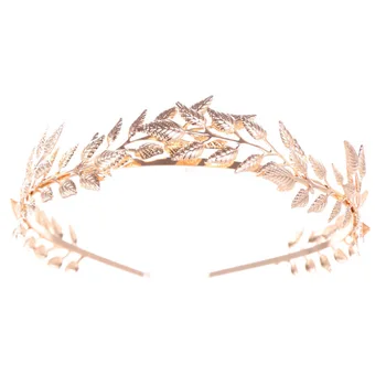 

Bridal Leaf Vine Headband Gold Leaf Crown Tiara Wedding Bridesmaid Prom Headpiece Hair Accessories for Women &Girls