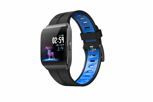 blue bluetooth F10C IP68 водонепроницаемый смарт-Браслет фитнес-трекер с пульсометром и кровяным давлением - Цвет: blue
