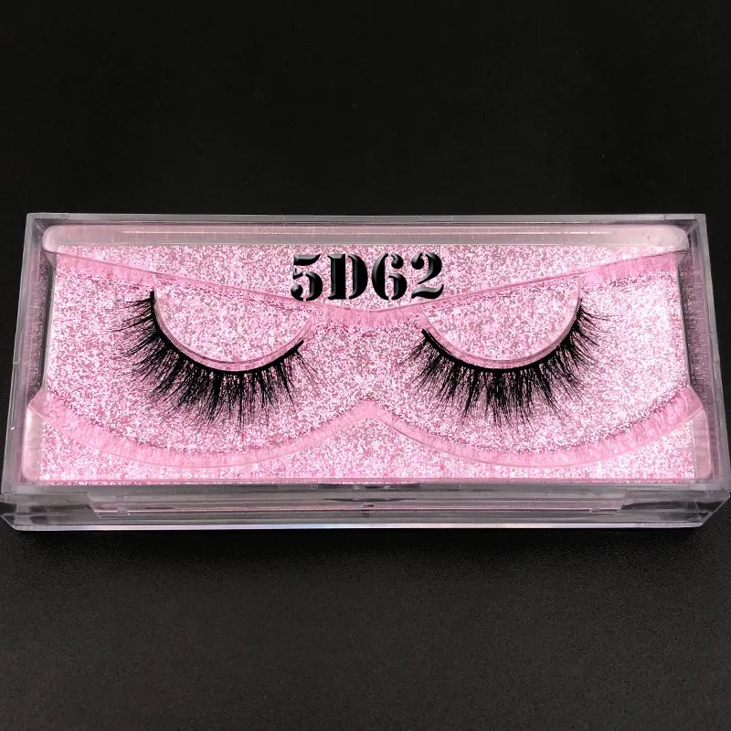 Mikiwi 5D норковые накладные ресницы 25/50/75/100 pc 3D ресницы серо-коричневого цвета розовое диск упаковочной коробке макияж драматического длинного ресницы серо-коричневого цвета