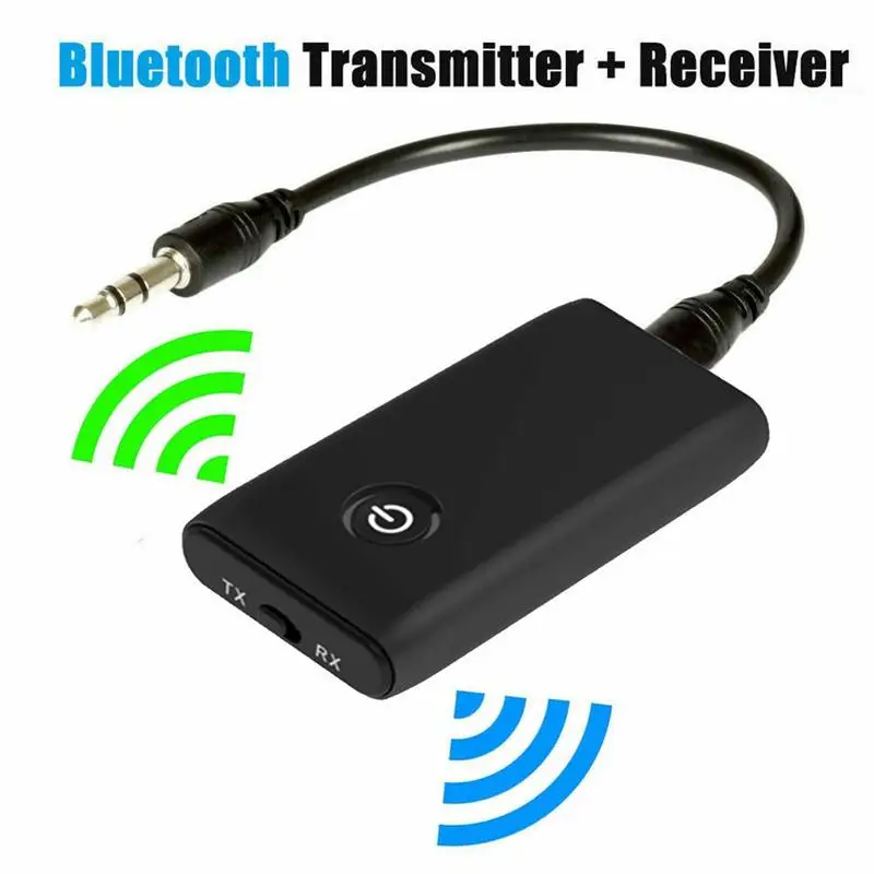2 in 1 Bluetooth 5.0 Transmitter Receiver TV PC Car Speaker 3.5mm AUX Hifi Music Audio Adapter/Headphones Car/Home Stereo Device