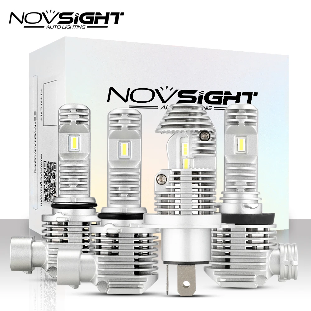 Светодиодные Автомобильные лампы NOVSIGHT H4 Hi/Lo головной светильник для мотоцикла 40