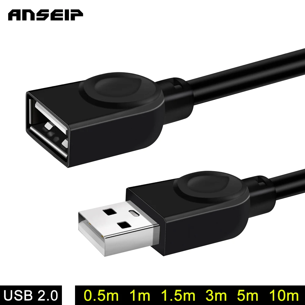 ANSEIP USB 2 0 для подключения к usb адаптеру кабель удлинитель шнура провода супер