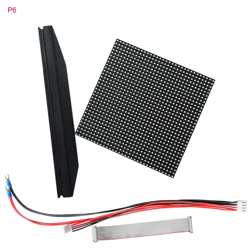 

64pcs P6 outdoor full color led module 192*192mm 32x32dots 1/8scan led matrix rgb led panel for led display pantalla