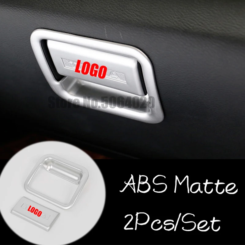 ABS матовая/углеродного волокна Автомобильная накладка на сторону пассажира коробка ручка чаша крышка отделка для Nissan Navara NP300 аксессуары 2шт