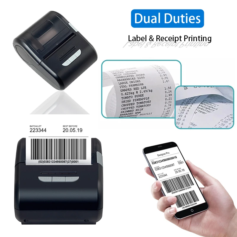 Xprinter Портативный 2 дюймовый принтеры этикеток мини тепловой наклейки и получения