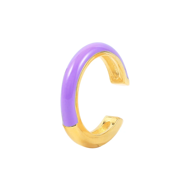 CANNER 925 Sterling Silver Ear Cuff Ear Clip Earrings for Women Colorful Zircon Ear Buckle Earring Fake Piercing Earings Jewelry 