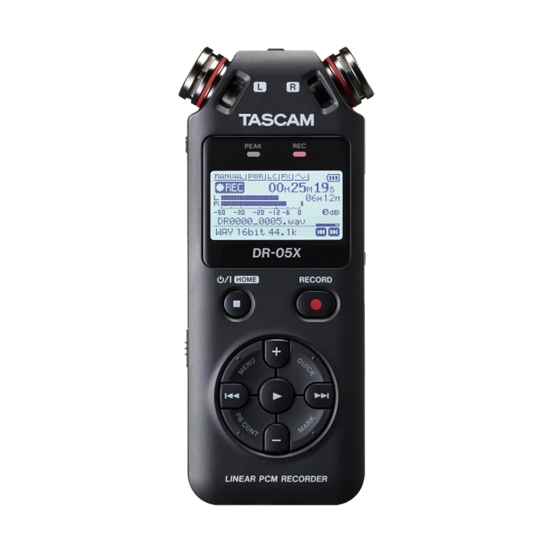 Tascam DR-05X ручной профессиональный портативный стерео цифровой диктофон MP3 записывающая ручка