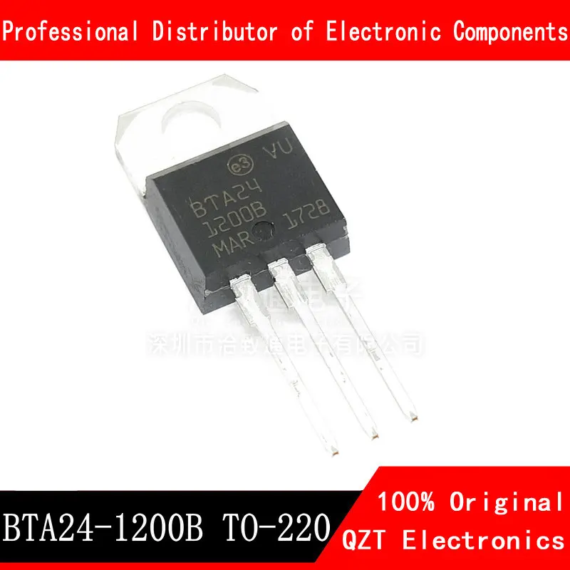 10pcs/lot BTA24-1200B TO-220 BTA24-1200 TO220 BTA24 24A 1200V new original In Stock