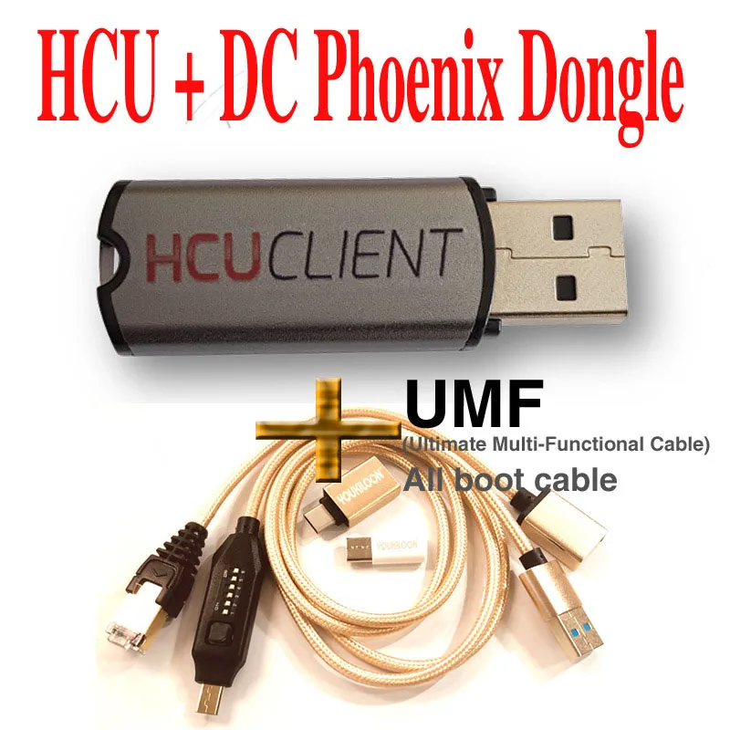 100% Original HCU + DC Phoenix Dongle UMF ALL Boot Cable | Мобильные телефоны и аксессуары