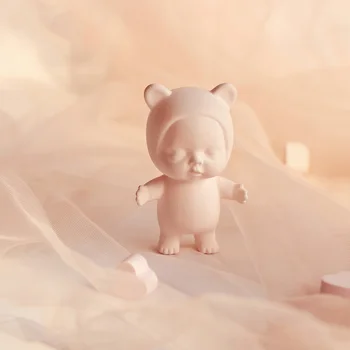 

Cute Baby Shape Thin Silicone Mold 3D Baby Aroma Plaster Gypsum Molds For Car Decor Baby Shower Gift Candle Clay Mould