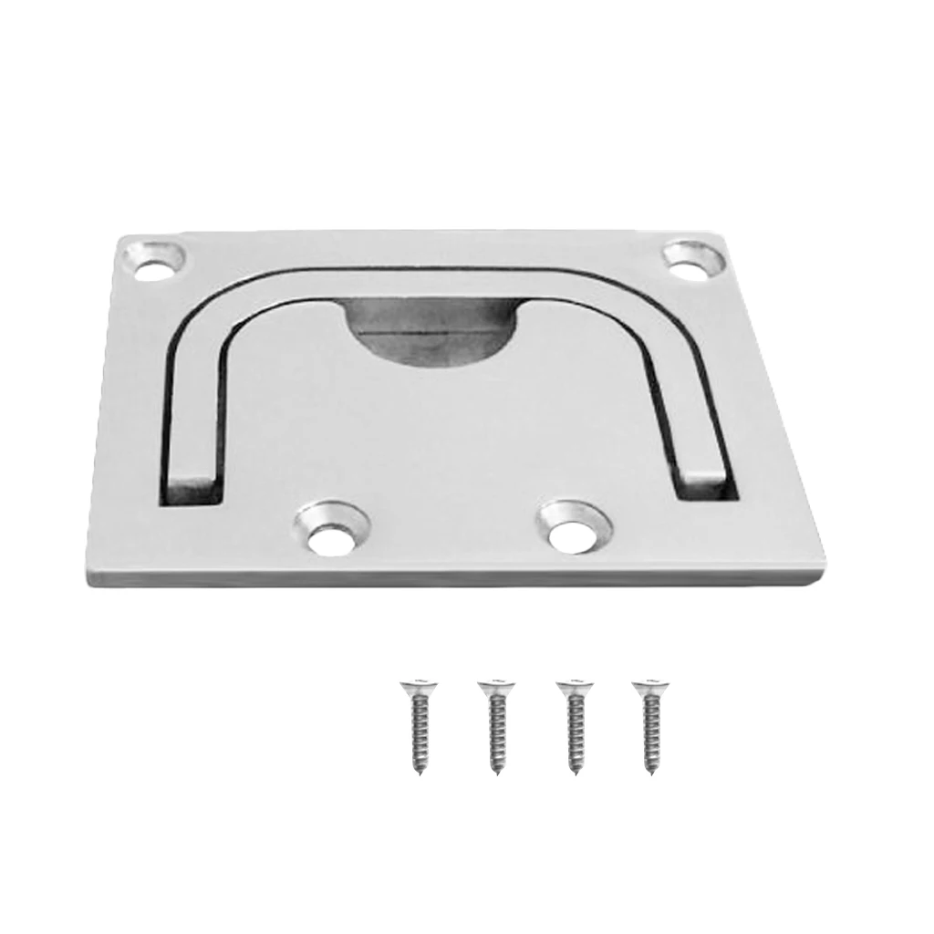 76 x 57mm Boat Hatch Locker Lift/ Pull Ring Handle with Screws - Flush Mount 316 Marine Grade Stainless Steel Fittings 76 x 57mm Boat Hatch Locker Lift/ Pull Ring Handle with Screws - Flush Mount 316 Marine Grade Stainless Steel Fittings