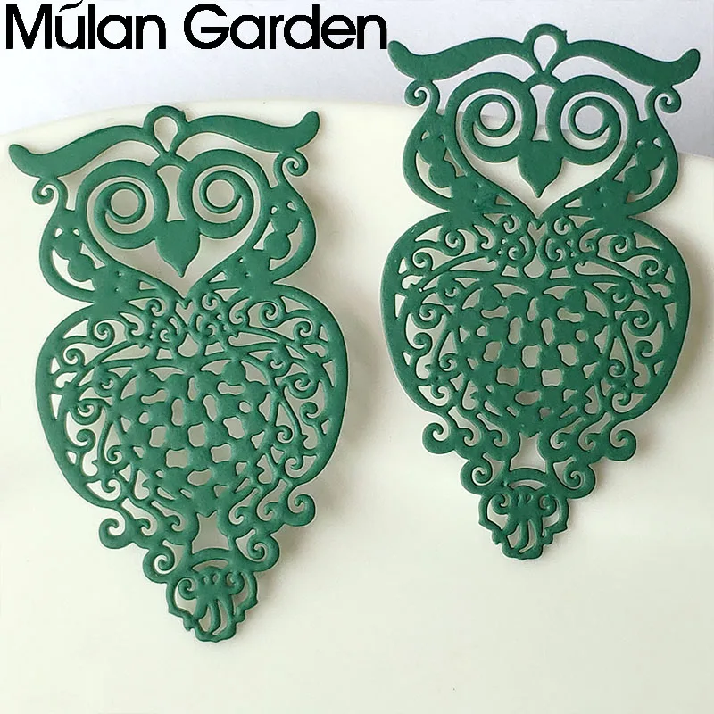 

Filigree Owl DIY Accessories Components Trendy Solid Color Hollow Metal Pendant Dangle Earrings Jewelry Hot Sale Gift Wholesale