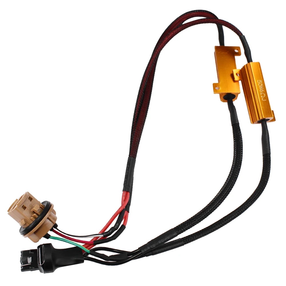 YUNPICAR 50 Вт 6Ohm 7443 7444NA T10 992 светодиодный резистор нагрузки-Fix Светодиодная лампа противотуманная фара быстрая гипер вспышка сигнал поворота мигание