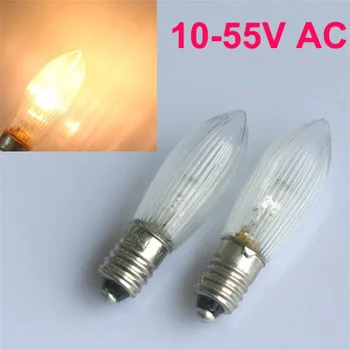 

1 Pack of 10 E10 LED Replacement Lamp Bulb Candle Light Bulb for Light Chains 10 V For Home Decoration kitchen bathroom office