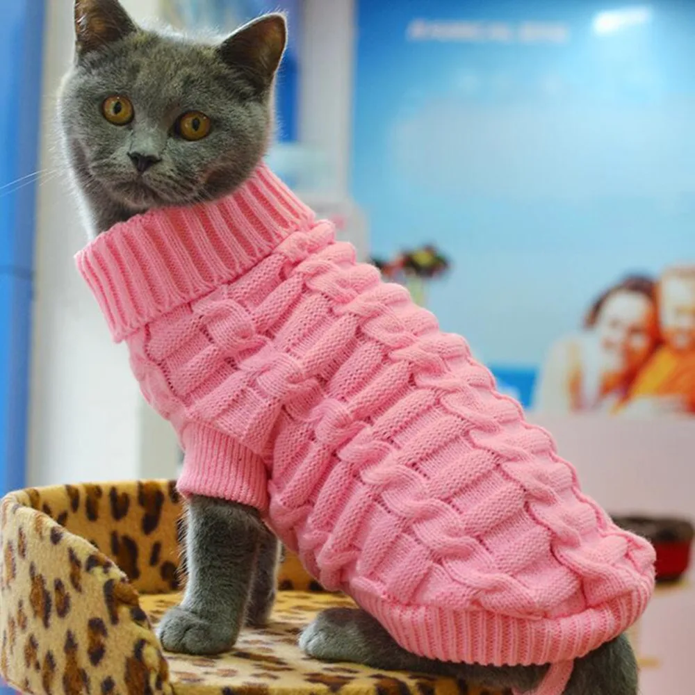 Свитера для домашних собак Зима Pet Одежда для маленьких собак, теплый свитер, куртка наряд Одежда для кошек летней одежды из мягкой и лапой Собаки Футболка и куртка