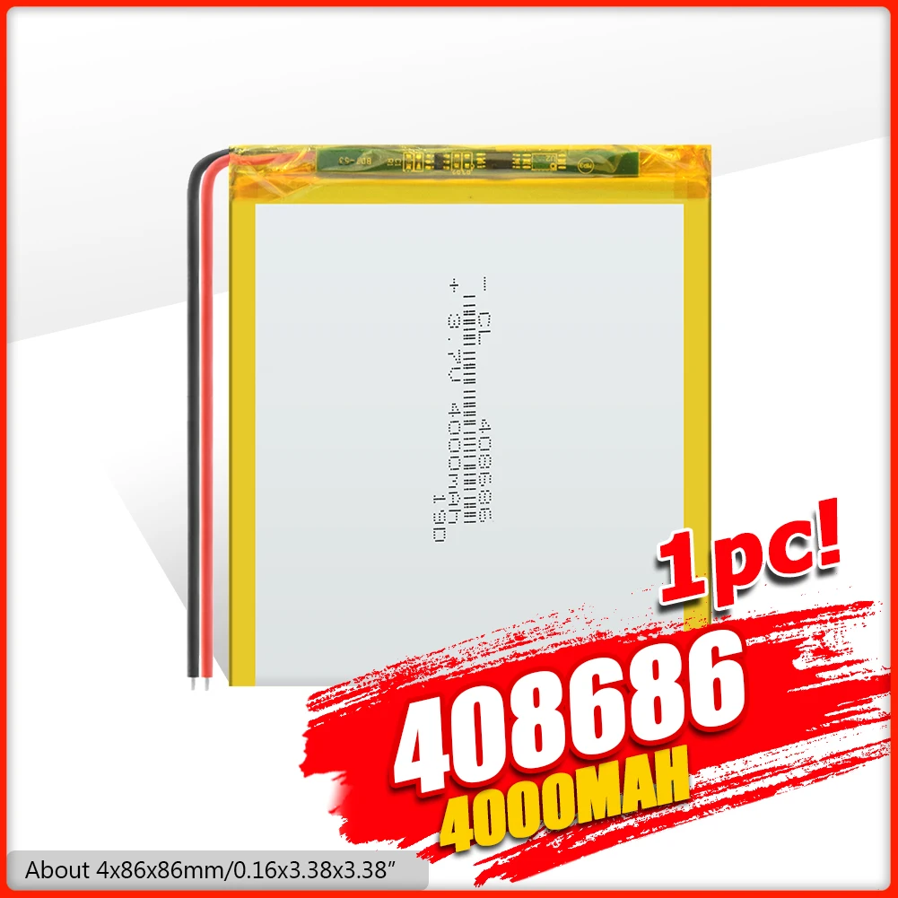 Для внешнего аккумулятора динамика dvr GPS mp3 mp4 DVD 4000 мАч 3 7 В 408686 колонки для умного