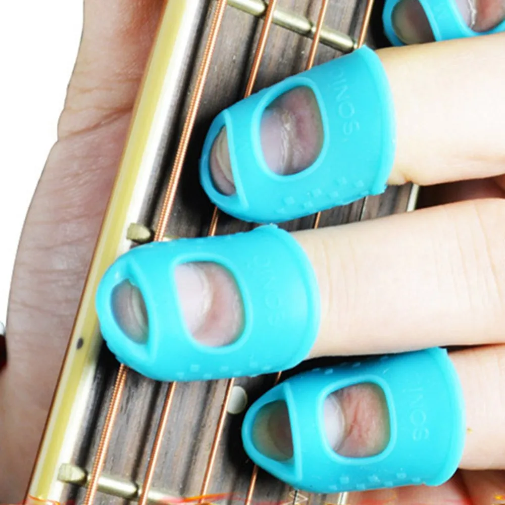 Гитарный рукав для пальца левая рука пальцы силиконовый рукав Прямая доставка