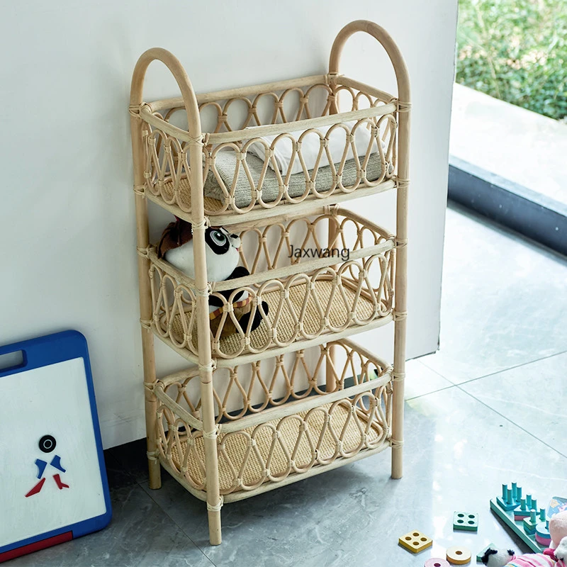 Estante de almacenamiento de mimbre para dormitorio, estantería de esquina laterales para de diseño, de y estanterías de almacenamiento| - AliExpress