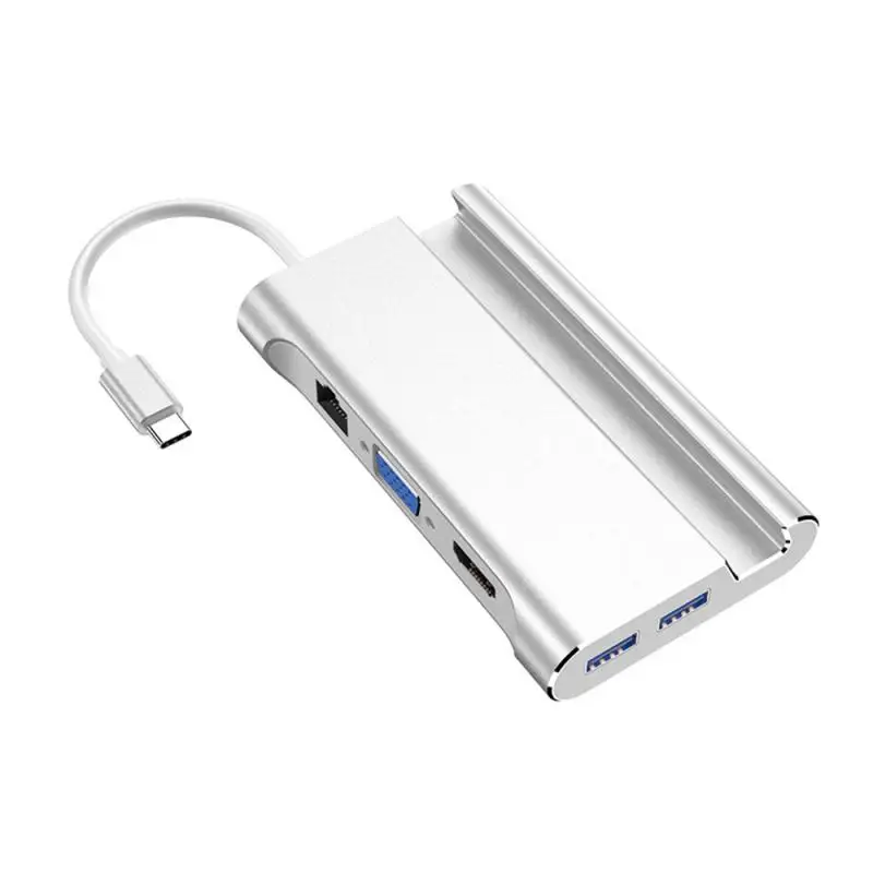 USB C док-станция для ноутбука USB 3,0 HDMI RJ45 Gigabit PD для MacBook samsung Galaxy S9/S8/S8+ type C usb-хаб