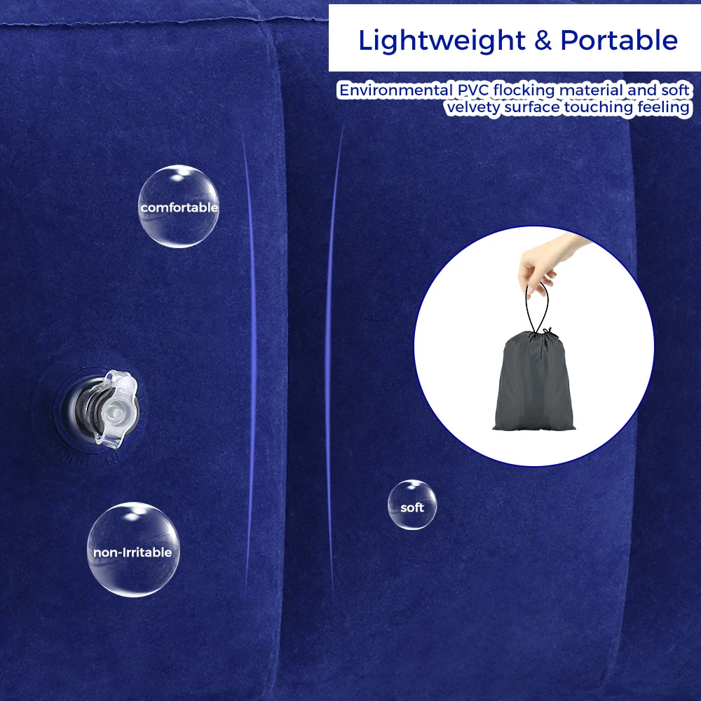 Новейший популярный полезный надувной Портативный Дорожная подставка для ног