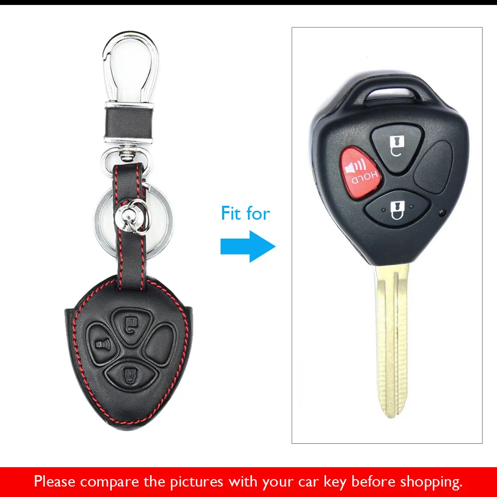 Кожаный чехол для автомобильного ключа Toyota Yaris Venza Rav4 Matrix Corolla Avalo Scion Tc Camry защитная