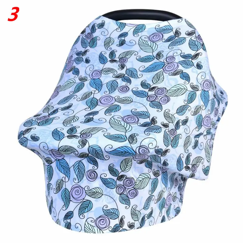3 Baby stroller cover Baby Breastfeeding Cover Strollers Cart Shade Multifunctional Cloth Trendy Scarf Breathable Nursing Towel - Цвет: 3