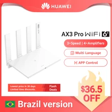 Бразилия версия HUAWEI WiFi AX3 Pro четыре усилителя четырехъядерный WiFi 6 + беспроводной маршрутизатор WiFi 5 ГГц ретранслятор 3000 Мбит/с NFC