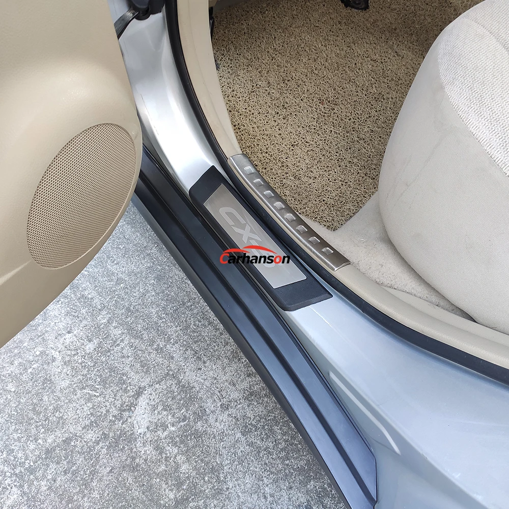 Аксессуары для Mazda Cx5 порога протектор для укладки волос Стикеры Cx-5 Cx 5 авто педаль 2012 2013