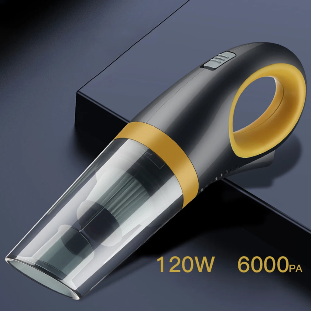 120W 6000pa Cordless Car Vacuum Cleaner Wet And Dry Dual-use Handheld High Suction Cleaner for Car Home Duster USB Rechargeable