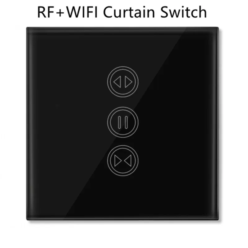 Switch Black only Дистанционное управление слепой затвор Tuya Smart Life EU WiFi занавес сенсорный переключатель Голосовое управление от Google Home Alexa эхо приложение таймер - Цвет: Switch Black only