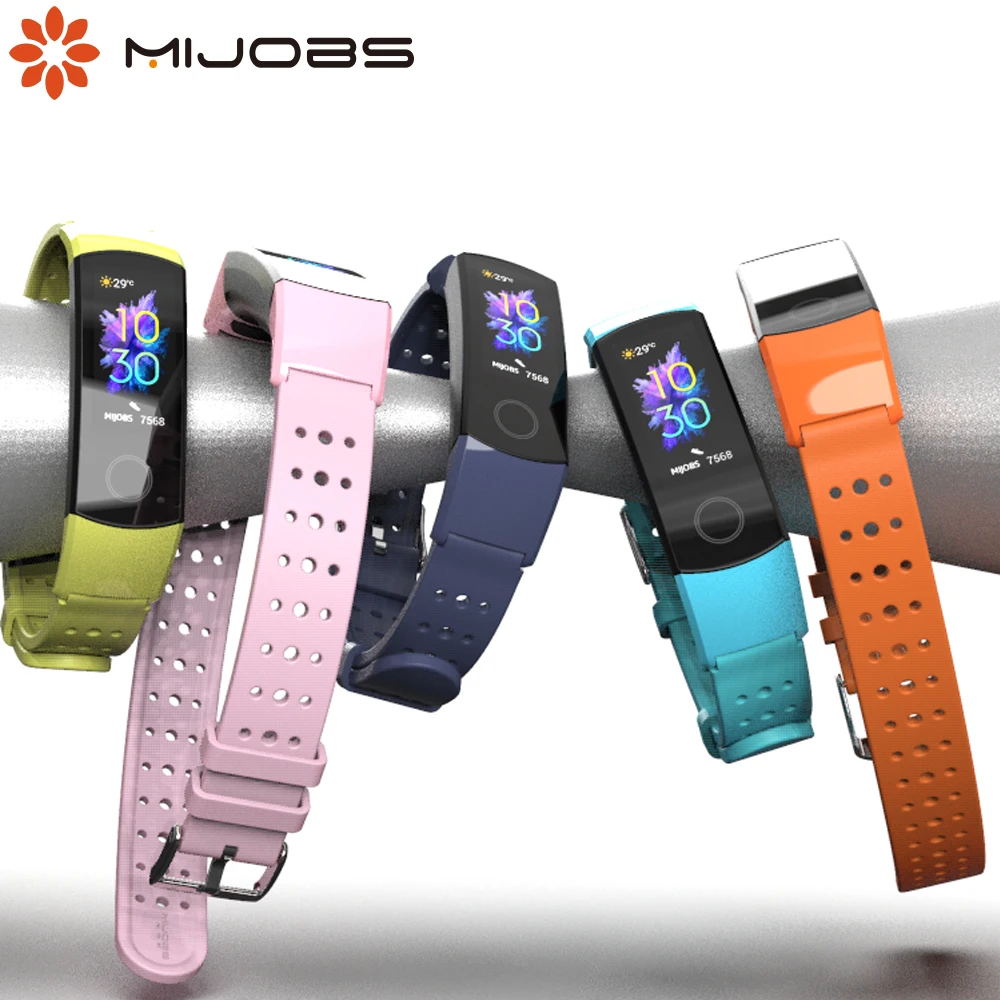 Для Honor Band 5 ремешок для 4 силиконовый браслет Huawei браслеты из ТПУ анти потеря