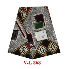 Высококачественный дышащий воск голландский Африканский костюм воск Анкара дизайн дышащий lastest дизайн V-L 368