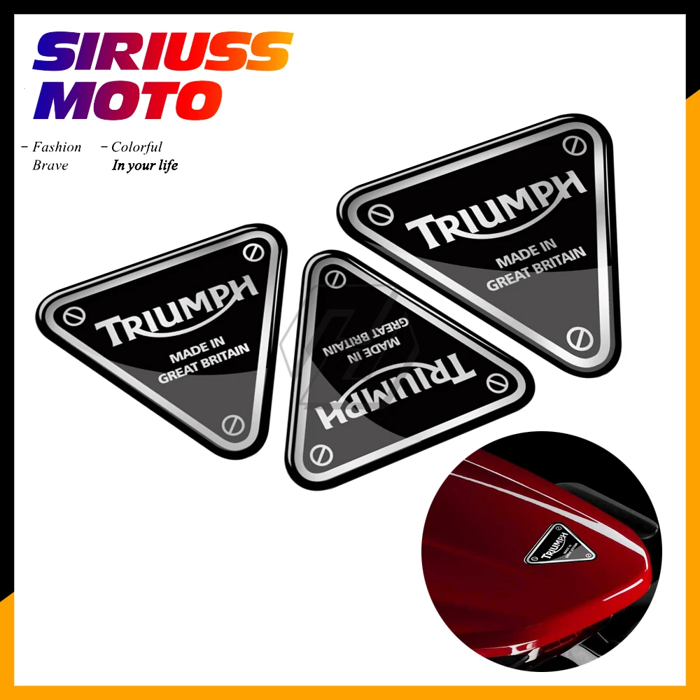 

3D Motorcycle Decal Screw Patch Sticker Case for Triumph Tiger 800 Daytona 675 675R