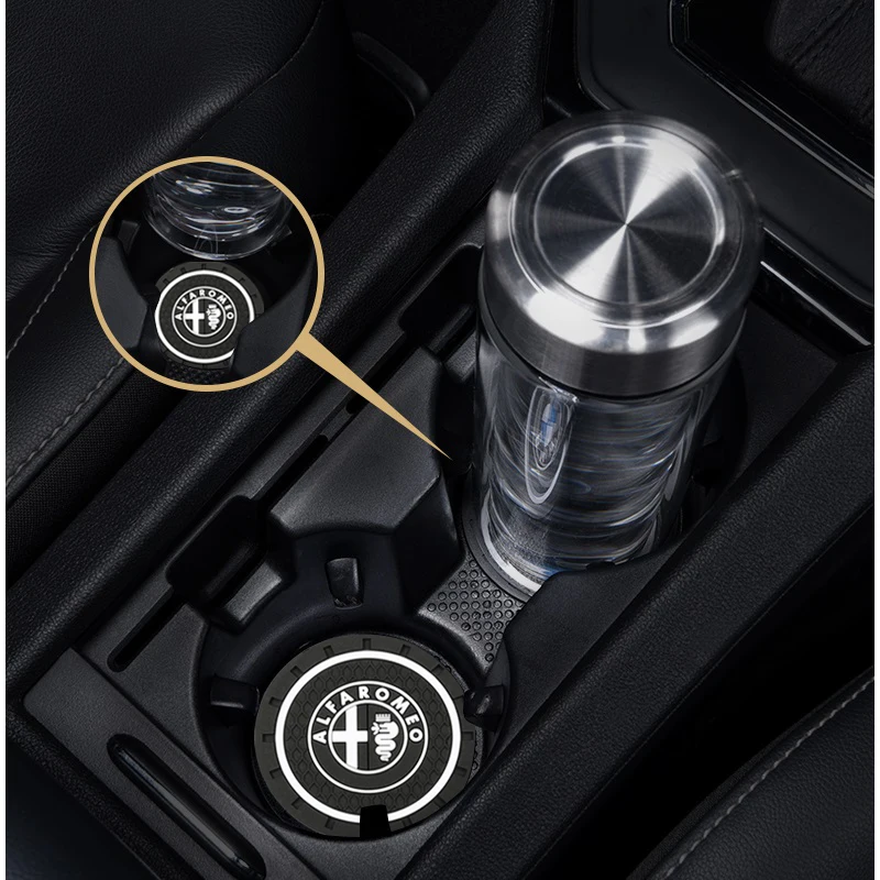 2 pcs Car sink mat Car coaster water cup holder anti-slip pad For BMW M E80 E82 E83 M3 M5 X3 X4 X5 X6 X7 G05 G30 F10 Car sticker
