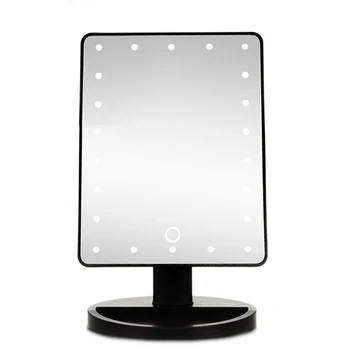 

LED Professional Lighted Makeup Mirrors With Adjustable 22 LED Lights Touch Screen Mirrors for Beauty Makeup Eyelash Brush