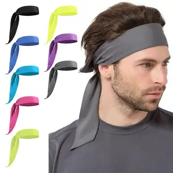 

Outdoor Sport Tennis Running Solid Color Pirate Headband Unisex Workout Cycling Headband Antiperspirant band Men Sweatband
