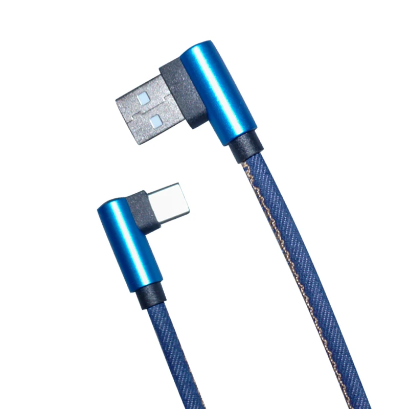 VLAMPO 1 м 2 м 90 градусов зарядный кабель зарядное устройство Micro usb type-C Быстрая зарядка для samsung Galaxy HUAWEI XIAOMI type-c кабель для передачи данных