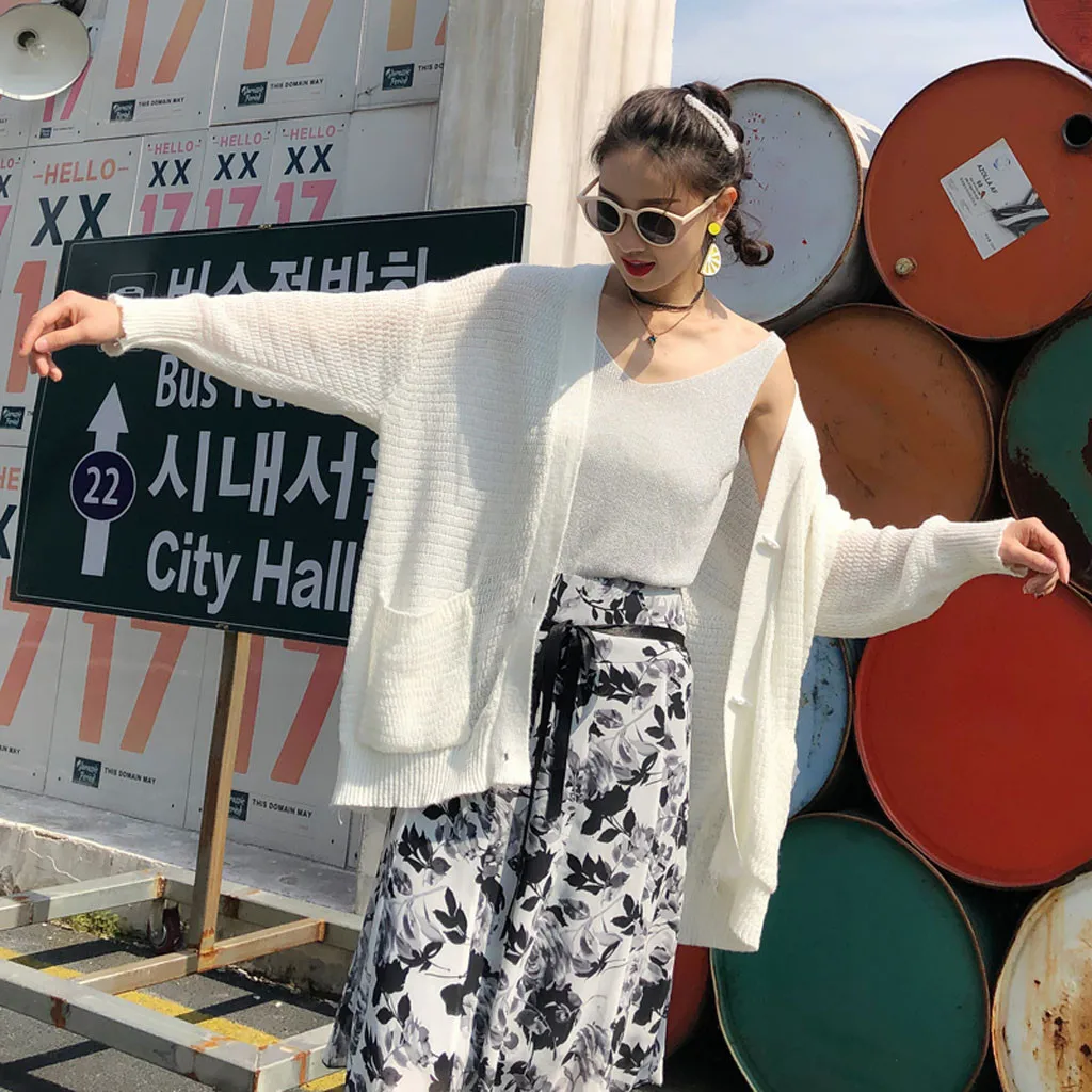 Свободный свитер из страуса, Женский вязаный кардиган с v-образным вырезом, однотонный, с длинным рукавом, сексуальный, Осень-зима, свитера для женщин, Invierno