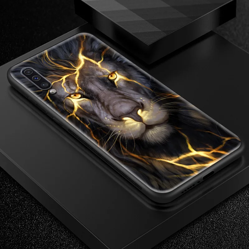 W254 Закаленное Стекло чехол для samsung Galaxy A10 A20 A30 A40 A50 A70 A80 A6S A8S J4 плюс M10 M20 M30 S9 S10+ рисунок животных Чехлы - Цвет: W254