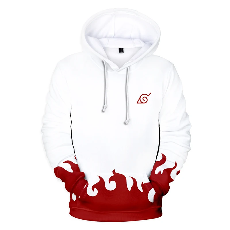 red and white hoodie