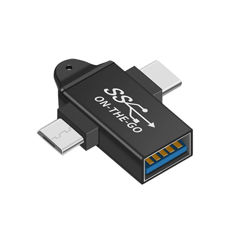 Переходник с USB C на 3 0 OTG 2 в 1 Type Micro-OTG | Электроника