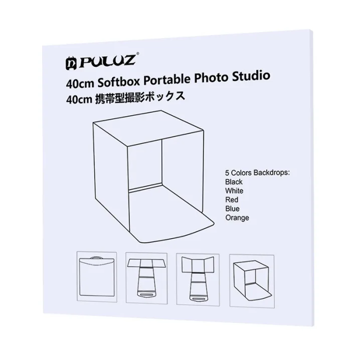 PULUZ 40x40 см коробка для фотостудии складная коробка для студийной фотосъемки комплекты софтбоксов FKU66