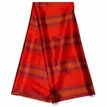 Модальные эластичные атласная шёлковая ткань Африканская мягкая восковая ткань с принтом в полоску 5 ярдов шифон audel modell имитация Анкара ткань