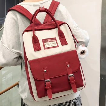 

JOYPESSIE Fashion Women Backpack For Teenage Bookbag School Bag For Teenage Girls Shoulder Travel Bag Nylon Backpack Mochilas