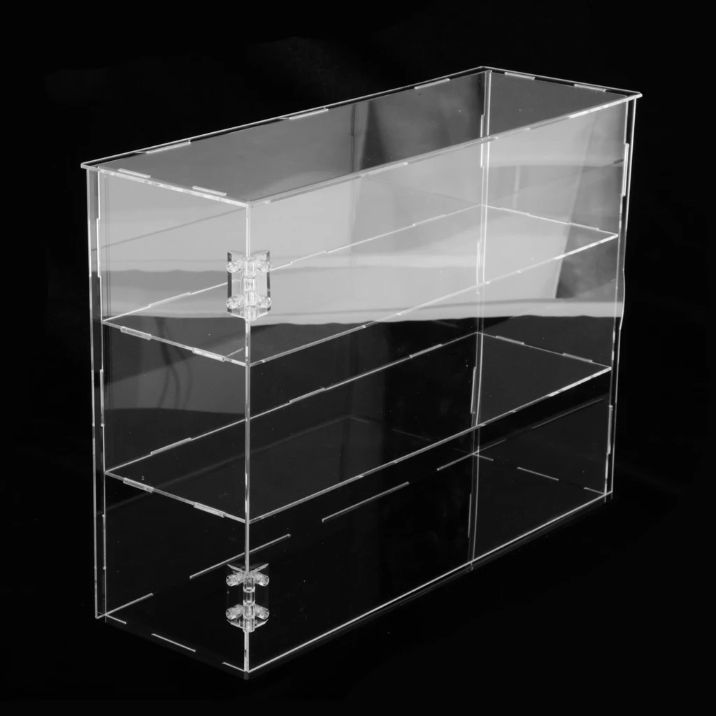Clear Acrylic Display Case Riser Perfume Dolls Toys Dustproof Storage Box