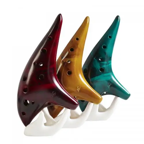 12 Holes Smoked Ocarina Submarine Style Musical Instrument Music Lover Beginner Instrument XR-Hot