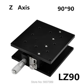 

Z axis 90*90mm Displacement Lift Stage Manual fine tuning platform Cross rail Sliding Table 90*90mm LZ90 Z90