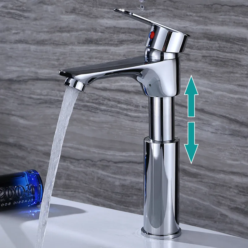 Brass Rise Down Wash Hair Faucet Bathroom Sink Faucet Basin