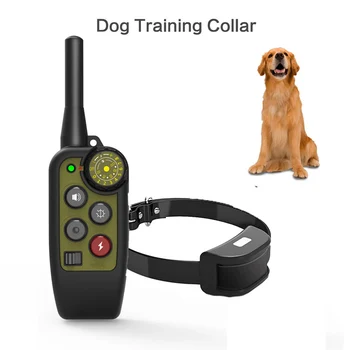 

Dog Remote Training Collar 500Yards Rechargeable Waterproof Electric Dog Shock Collar with Blind Operation PET Trainers